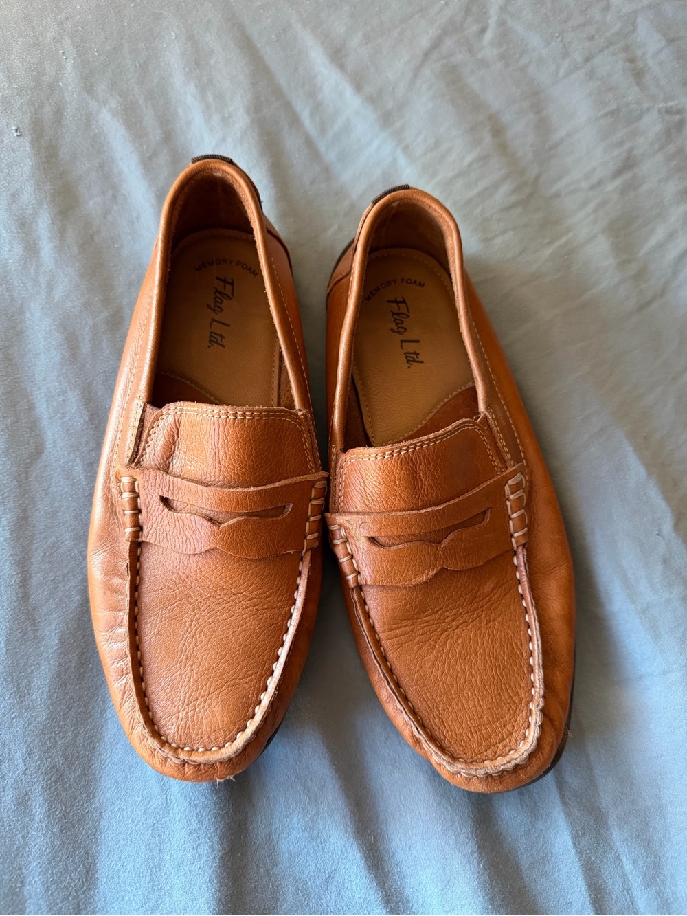 Tan Leather Penny Loafers - Classic Boys Slip on